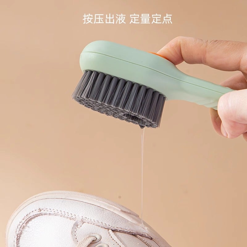 Liquid Shoe Brush Shoe Washing Brush Household Press Type Liquid Washing Brush Soft Hair Not Hit Shoe Artifact - Image 3